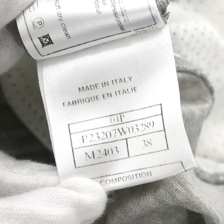 Chanel 2004 Sport Line Sleeveless Mesh Top Gray #38