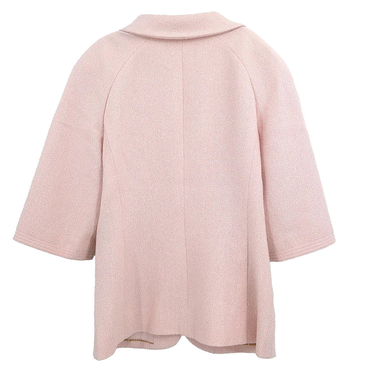 Chanel 2007 Single Breasted Jacket Pink #38