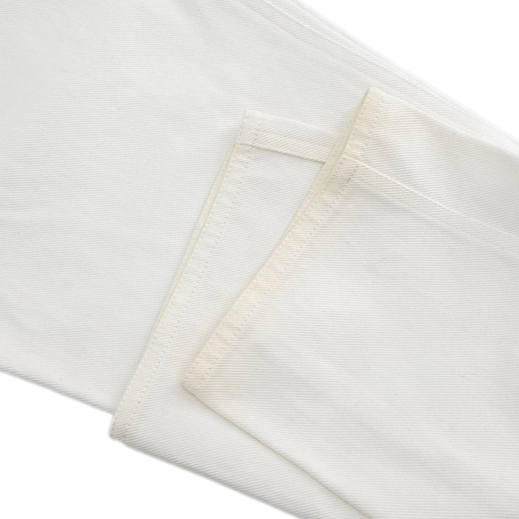 Chanel Long Denim Pants White #36