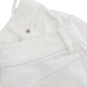 Chanel Long Denim Pants White #36