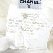 Chanel Long Denim Pants White #36
