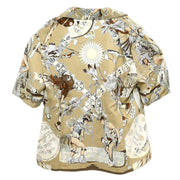 Hermes Shirt Blouse Brown #40