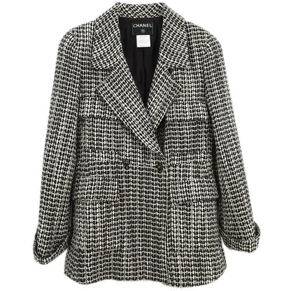 Chanel 2001 Double Breasted Jacket Brown #40