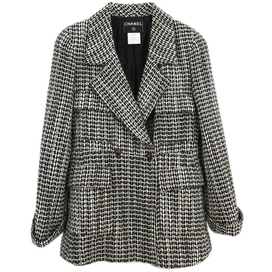 Chanel 2001 Double Breasted Jacket Brown #40