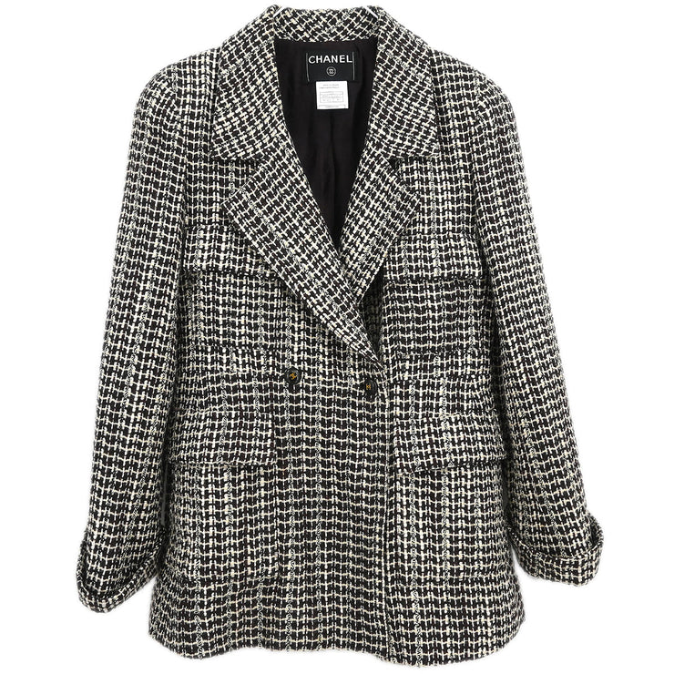 Chanel 2001 Double Breasted Jacket Brown #40