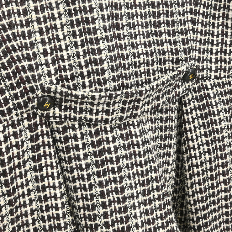 Chanel 2001 Double Breasted Jacket Brown #40