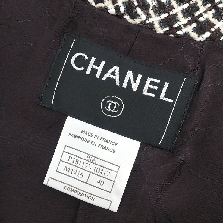 Chanel 2001 Double Breasted Jacket Brown #40