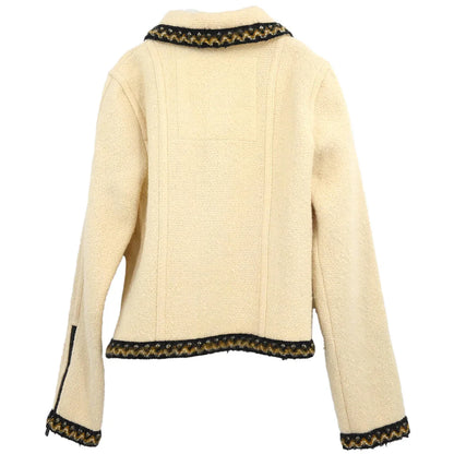 Chanel 2006 Zip Up Jacket Ivory #38