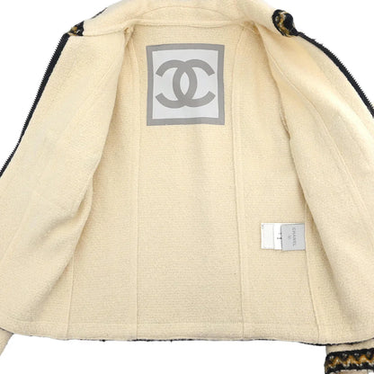 Chanel 2006 Zip Up Jacket Ivory #38