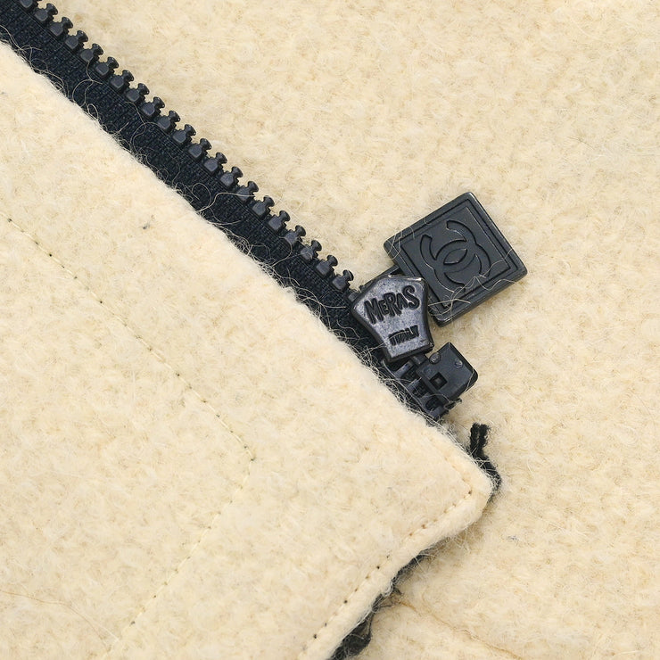 Chanel 2006 Zip Up Jacket White #38