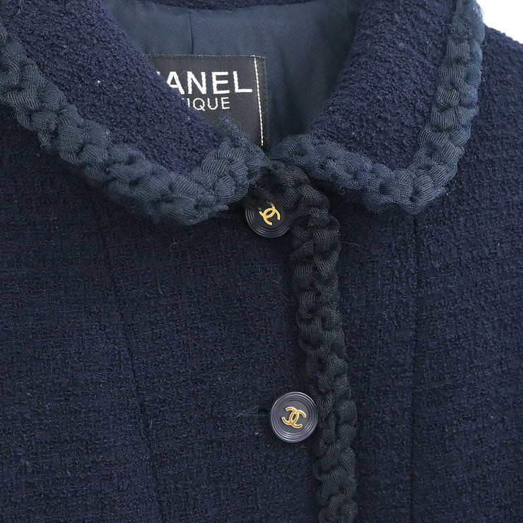 Chanel 1995 Single Breasted Jacket Black
