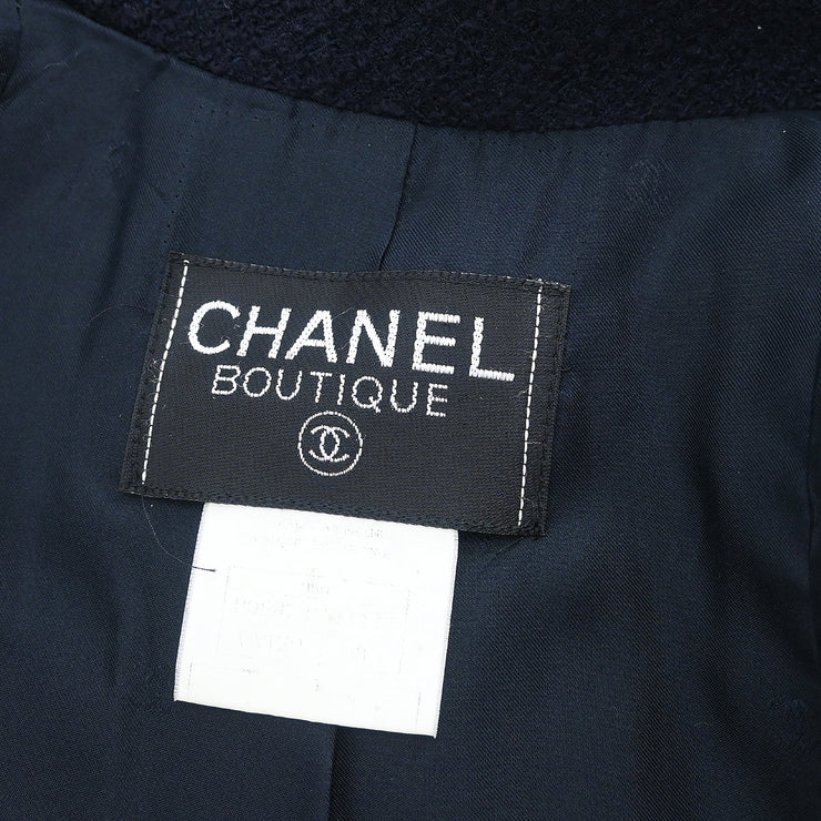 Chanel 1995 Single Breasted Jacket Black