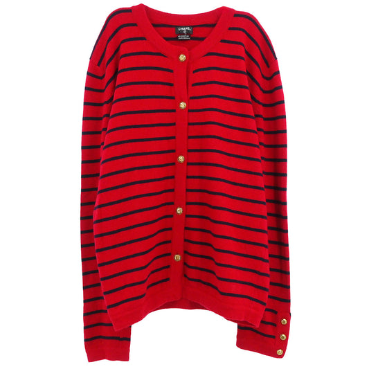 Chanel Cardigan Red #S