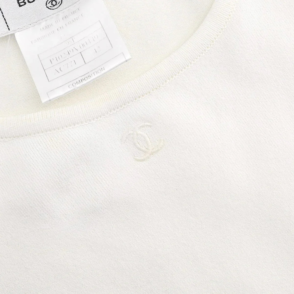 Chanel 1998 Sleeveless Top White #42