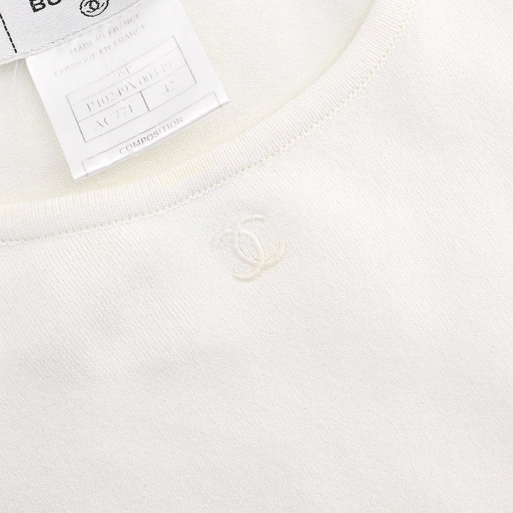 Chanel 1998 Sleeveless Top White #42