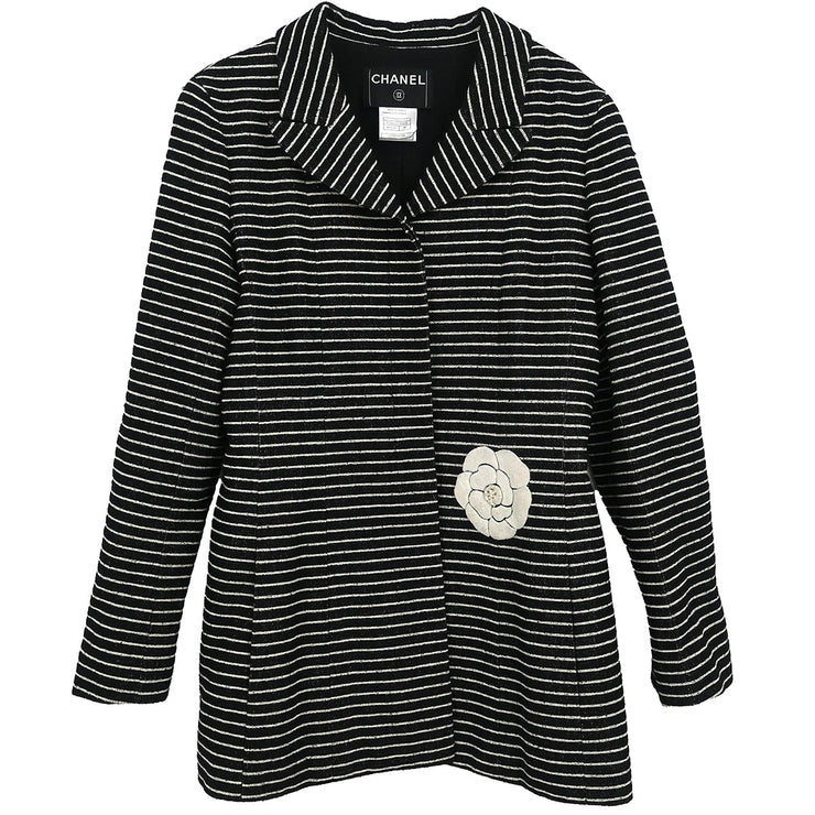 Chanel 2001 Single Breasted Jacket Black #40