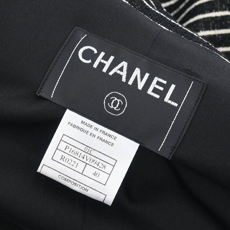 Chanel 2001 Single Breasted Jacket Black #40