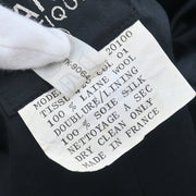Chanel Single Breasted Collarless Jacket Navy #36