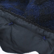 Chanel Single Breasted Collarless Jacket Navy #36