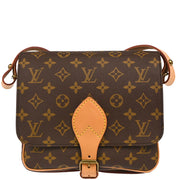 Louis Vuitton 1990 Monogram Cartouchiere MM Shoulder Bag M51253