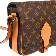 Louis Vuitton 1990 Monogram Cartouchiere MM Shoulder Bag M51253