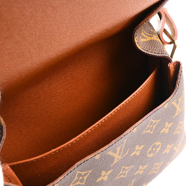 Louis Vuitton 1990 Monogram Cartouchiere MM Shoulder Bag M51253