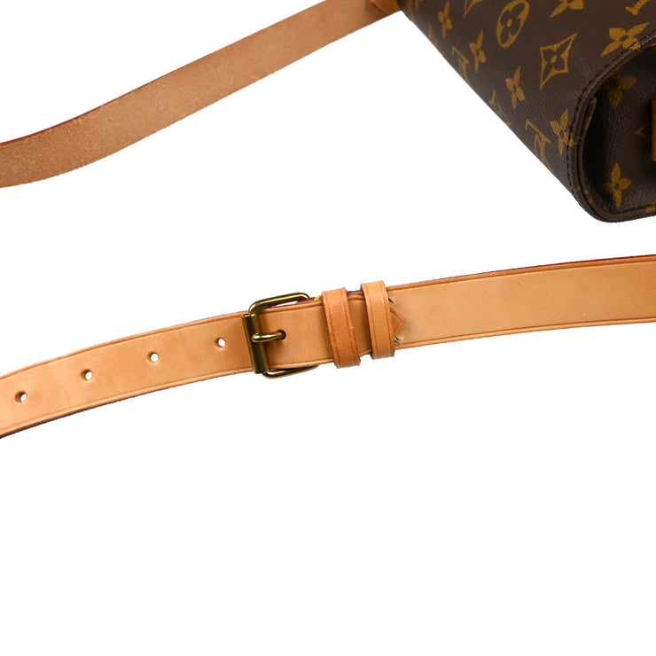 Louis Vuitton 1990 Monogram Cartouchiere MM Shoulder Bag M51253