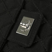 Chanel 2006-2008 Black Satin Bow Shoulder Bag