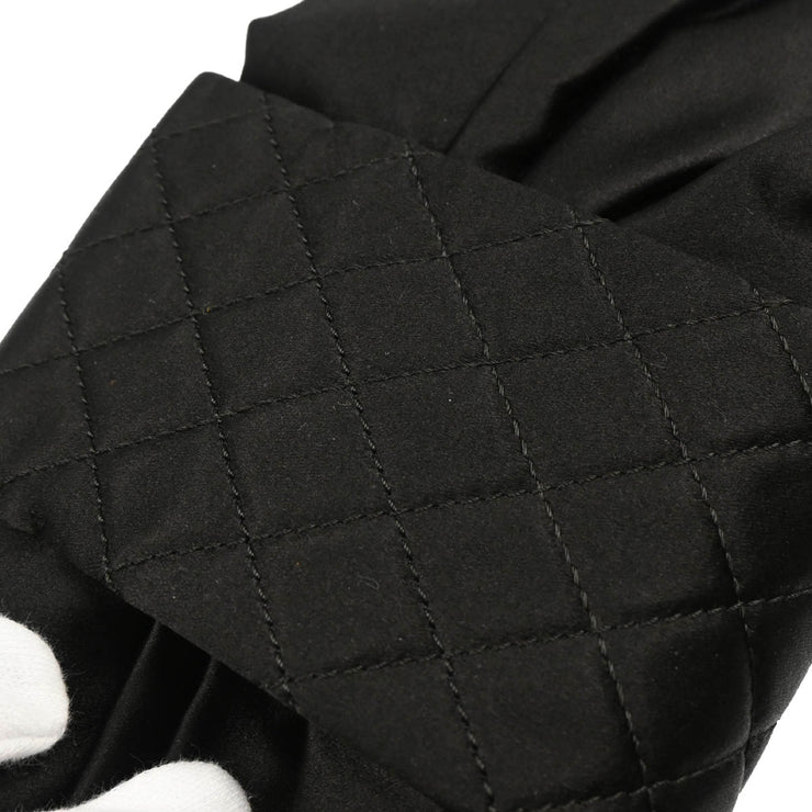 Chanel 2006-2008 Black Satin Bow Shoulder Bag