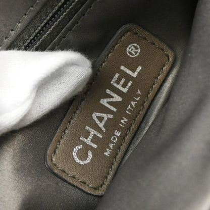 Chanel 2006-2008 Black Satin Bow Shoulder Bag