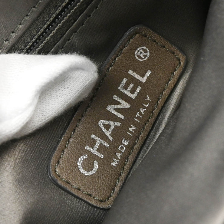 Chanel 2006-2008 Black Satin Bow Shoulder Bag