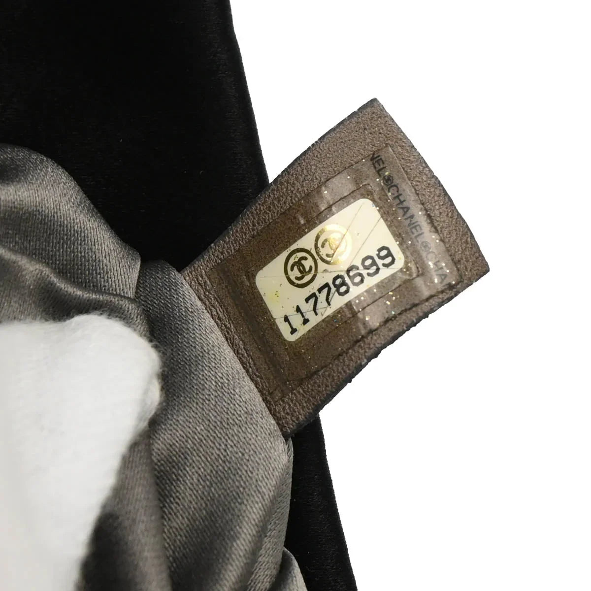 Chanel 2006-2008 Black Satin Bow Shoulder Bag