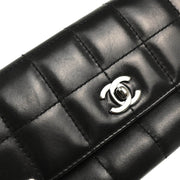 Chanel 2003-2004 Black Lambskin Choco Bar Handbag