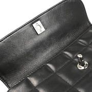 Chanel 2003-2004 Black Lambskin Choco Bar Handbag