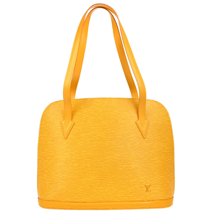 Louis Vuitton 1997 Yellow Epi Lussac Shoulder Bag M52289