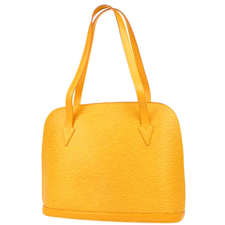 Louis Vuitton 1997 Yellow Epi Lussac Shoulder Bag M52289