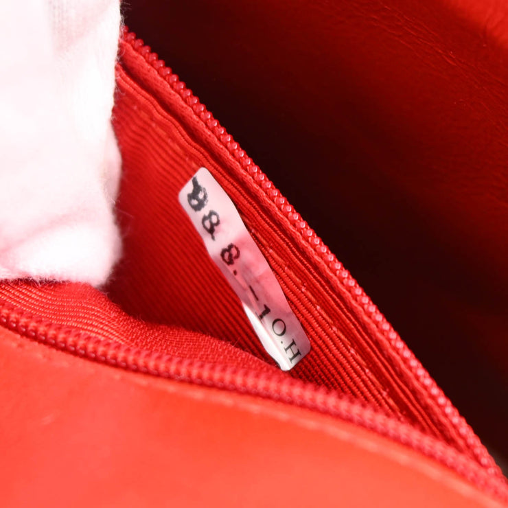 Chanel 1997-1999 Red Lambskin Mini Classic Square Flap Shoulder Bag 17