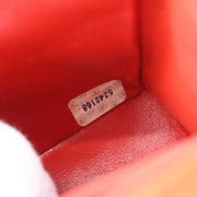 Chanel 1997-1999 Red Lambskin Mini Classic Square Flap Shoulder Bag 17