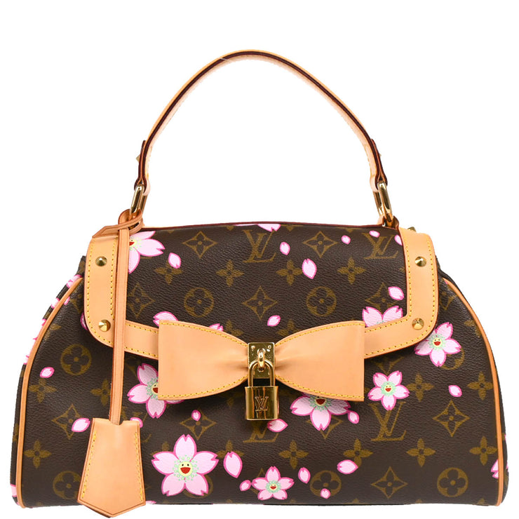 Louis Vuitton 2003 Monogram Cherry Blossom Sac Retro PM Handbag M92012
