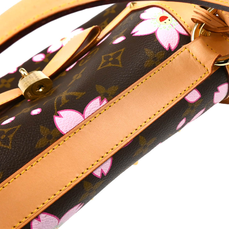 Louis Vuitton 2003 Monogram Cherry Blossom Sac Retro PM Handbag M92012