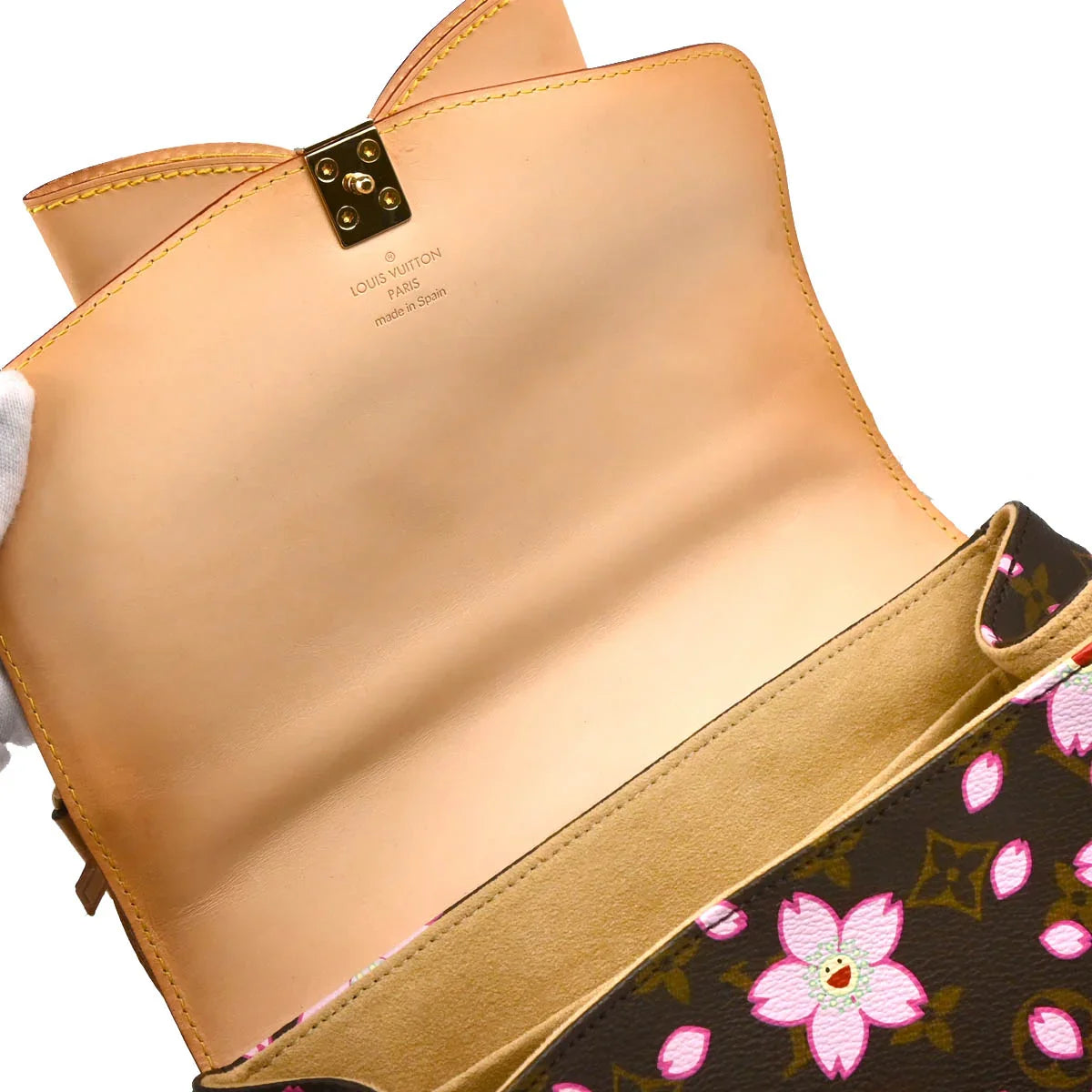 Louis Vuitton 2003 Monogram Cherry Blossom Sac Retro PM Handbag M92012