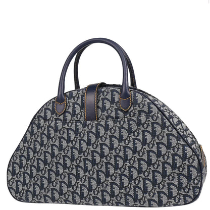 Christian Dior 2000 Navy Double Saddle Trotter Handbag