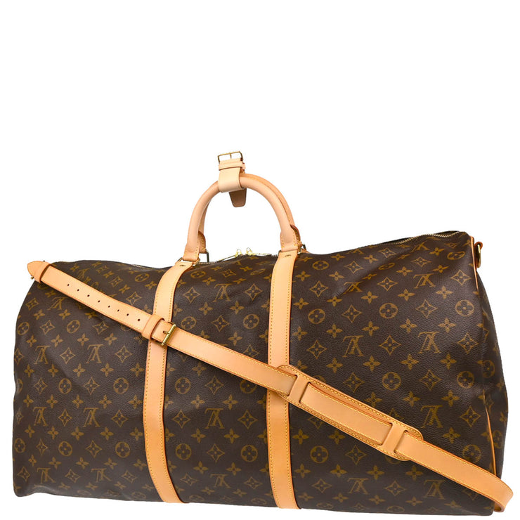 Louis Vuitton 2007 Monogram Keepall Bandouliere 60 Duffle Bag M41412