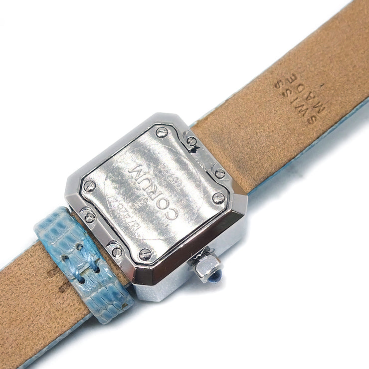 Corum * Sugar Cube Ref.137.426.47 Quartz Watch SS Diamond