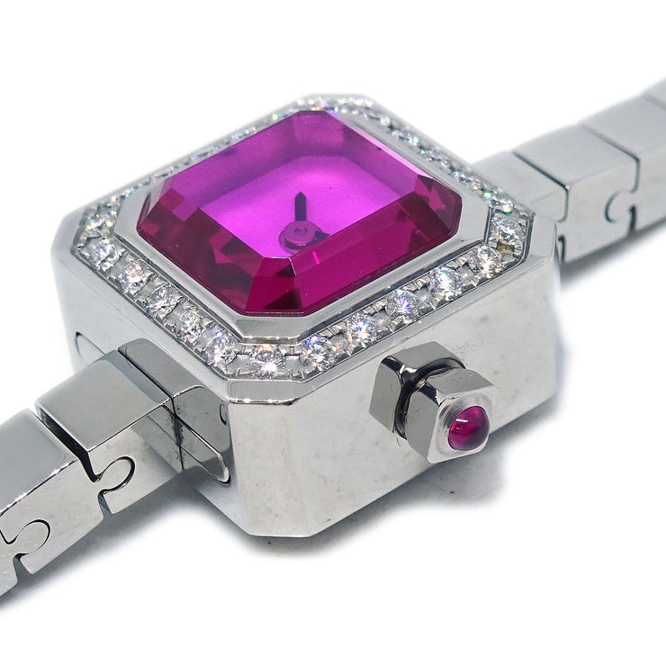 Corum Sugar Cube Ref.137.424.47 Quartz Watch SS Diamond