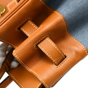 Hermes * 1998 Blue Denim Birkin 35 Handbag