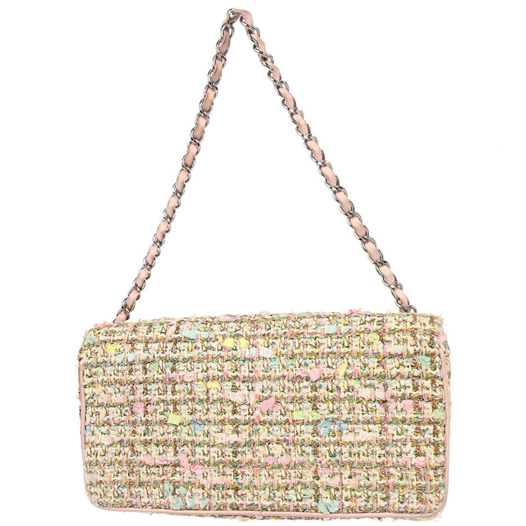 Chanel 2005-2006 White Tweed Handbag