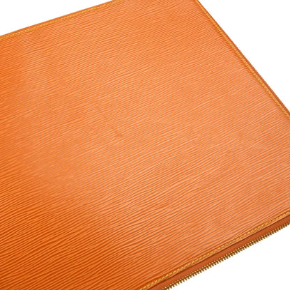 Louis Vuitton 1998 Brown Epi Poche Documents 38 Business Bag M54498
