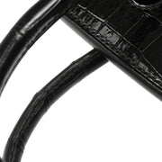 Hermes * 2005 Black Niloticus Crocodile Birkin 25 Handbag