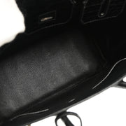Hermes * 2005 Black Niloticus Crocodile Birkin 25 Handbag